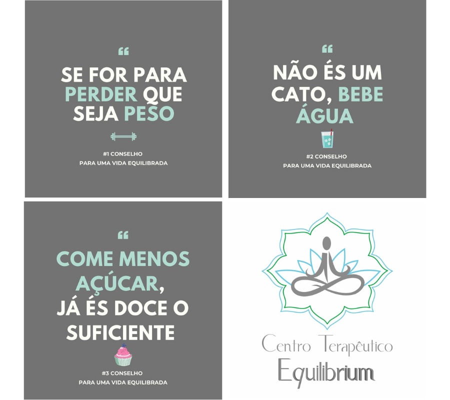 Social media content series for balanced lifestyle campaign by Ana Rita Pimenta